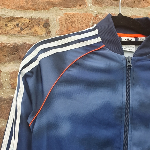 Adidas ALLOVER PRINT CAMO SST TRACK JACKET Boys 12-13y Blue - Picture 3 of 11